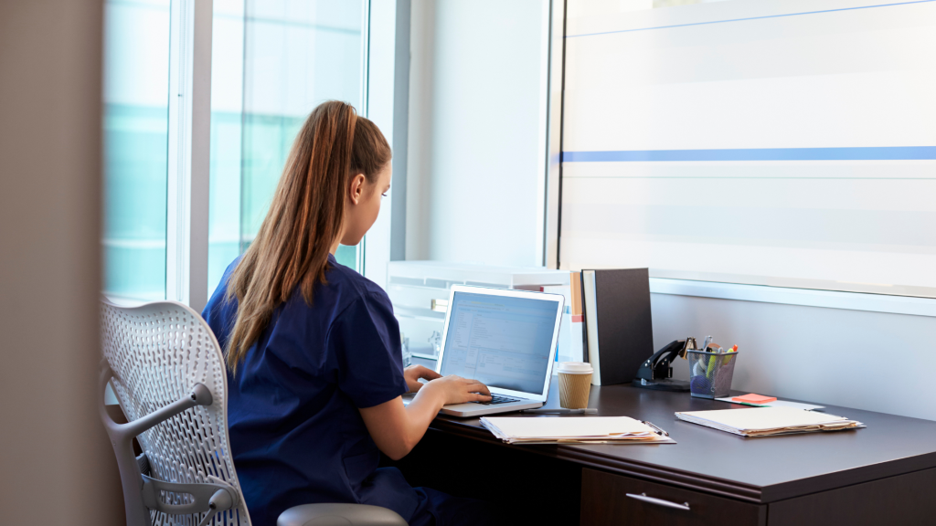 Nurse entrepreneur reviewing nursing business structure options.