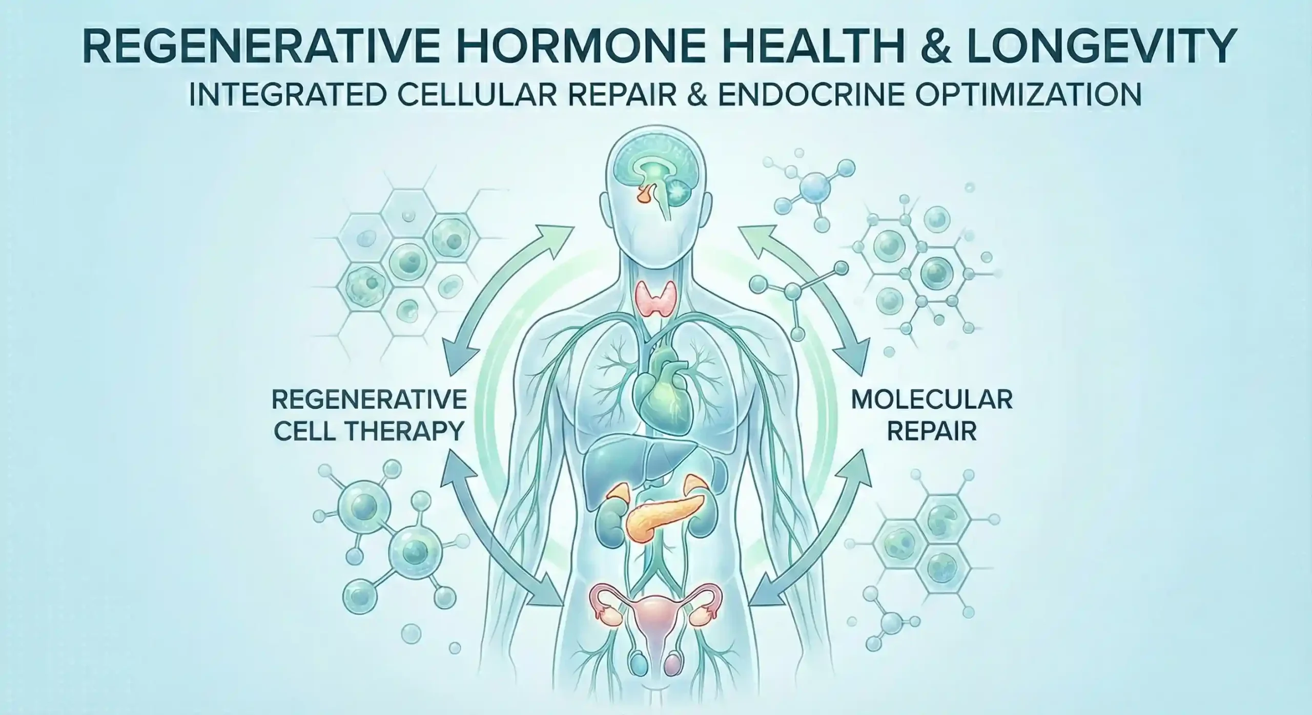 Hormonal health and longevity supported by regenerative medicine therapies